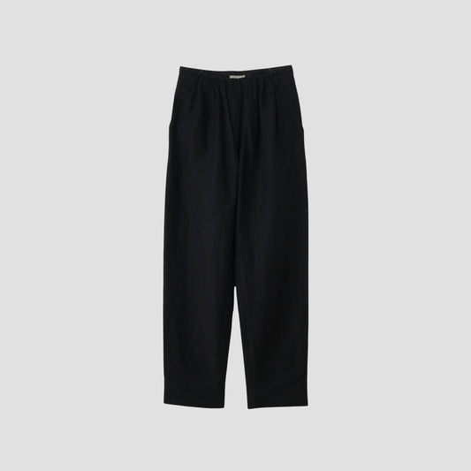 PLAINWEAVE WOOL LINEN TROUSERS