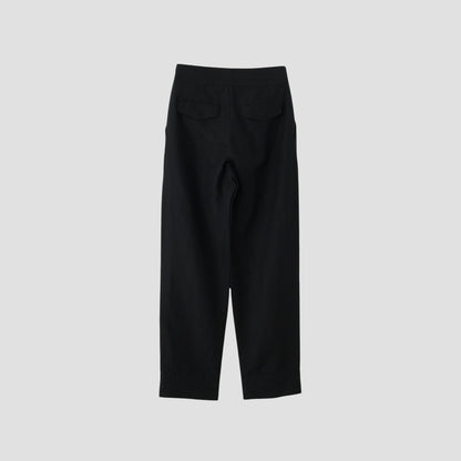 PLAINWEAVE WOOL LINEN TROUSERS