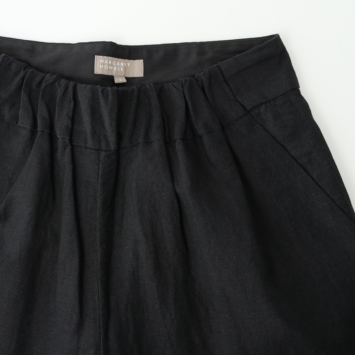 PLAINWEAVE WOOL LINEN TROUSERS