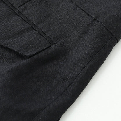 PLAINWEAVE WOOL LINEN TROUSERS