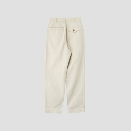 NATURAL DENIM TROUSERS