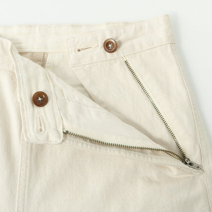 NATURAL DENIM TROUSERS