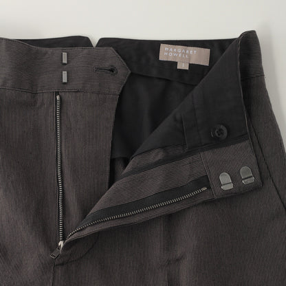 YARN DYED COTTON LINEN TROUSERS