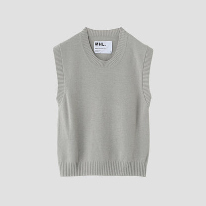 FADED COTTON WOOL KNIT