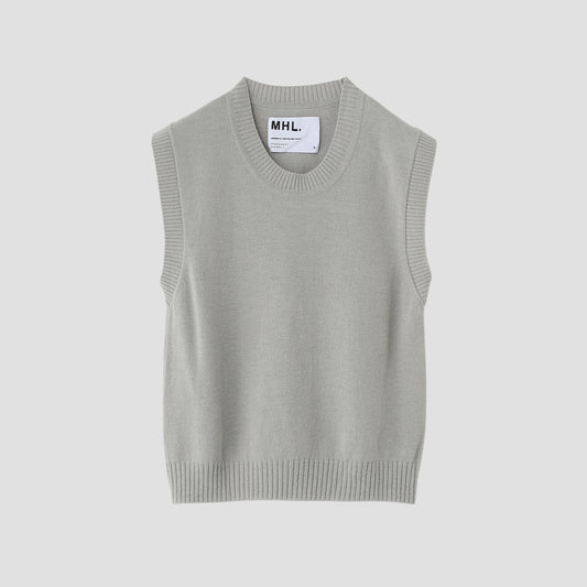 FADED COTTON WOOL KNIT
