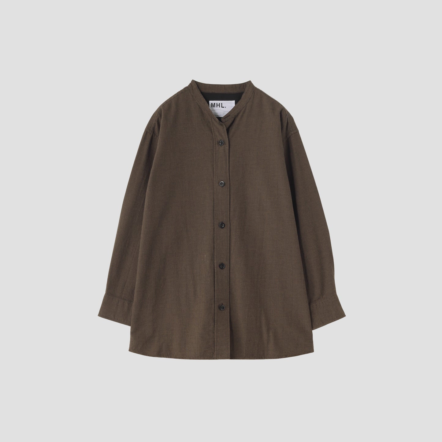 UNEVEN CHECK COTTON SHIRT