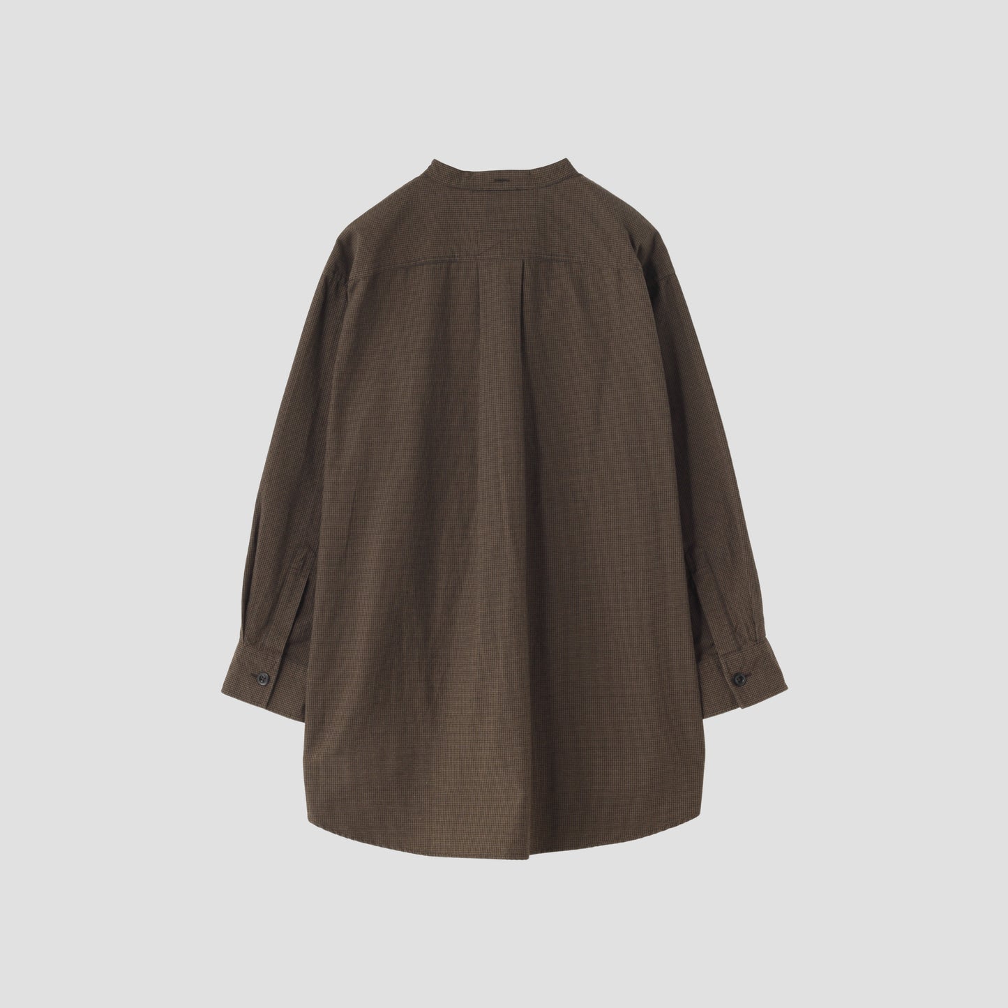 UNEVEN CHECK COTTON SHIRT