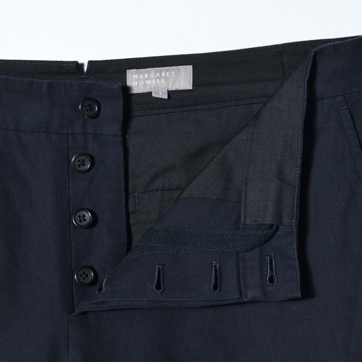 HIGH TWIST COTTON LINEN TROUSERS