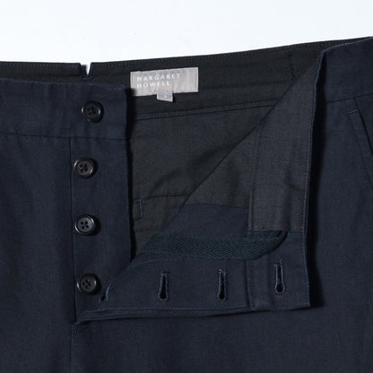 HIGH TWIST COTTON LINEN TROUSERS