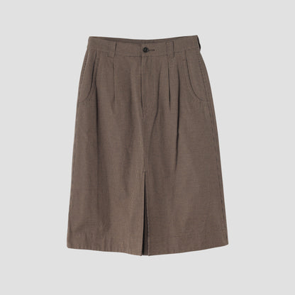 WORKWEAR COTTON LINEN SKIRT