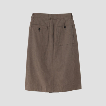 WORKWEAR COTTON LINEN SKIRT