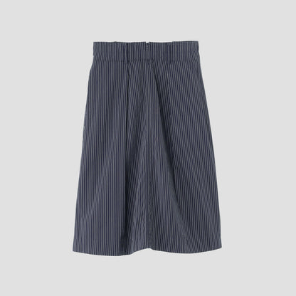 COTTON LINEN STRIPE SKIRT