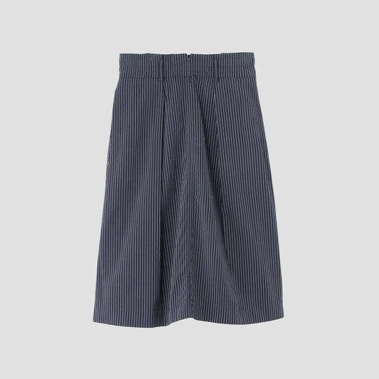COTTON LINEN STRIPE SKIRT