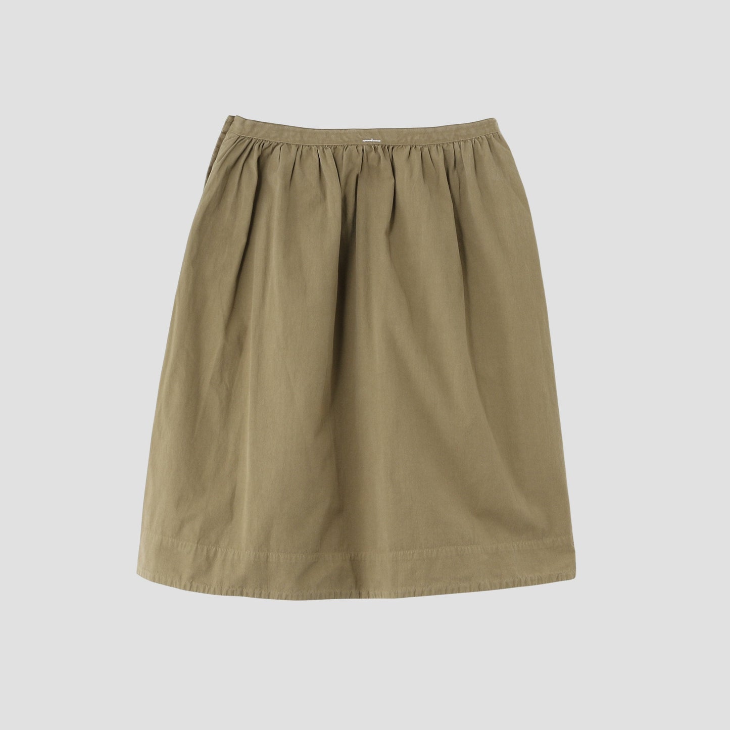 GARMENT DYE VINTAGE POPLIN SKIRT