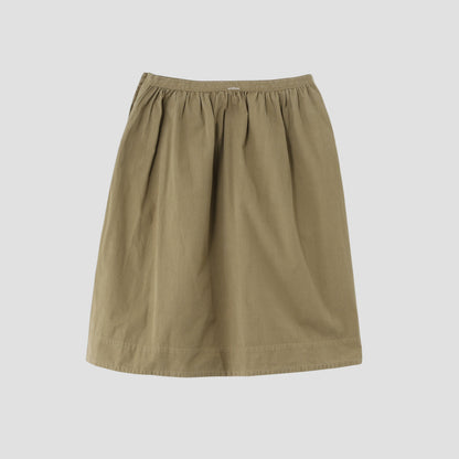 GARMENT DYE VINTAGE POPLIN SKIRT