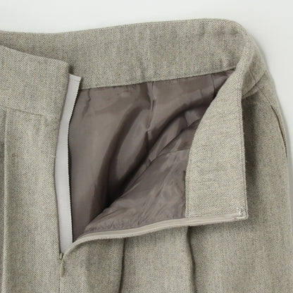 WOOL LINEN TWEED SKIRT