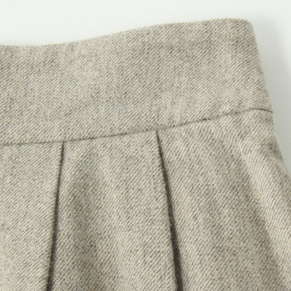WOOL LINEN TWEED SKIRT