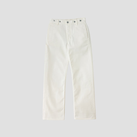 WHITE DENIM TROUSERS