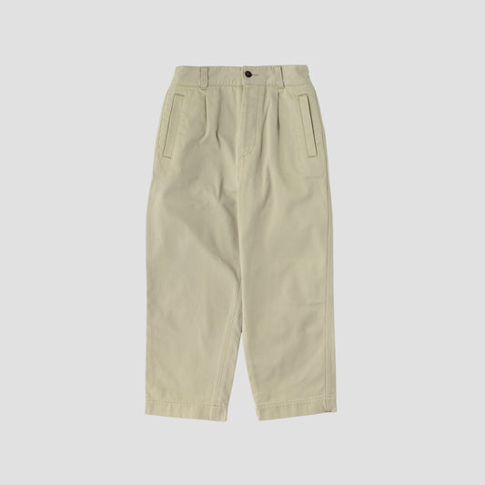 BRUSHED BACK COTTON TWILL TROUSERS