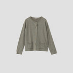 WOOL COTTON CARDIGAN KNIT