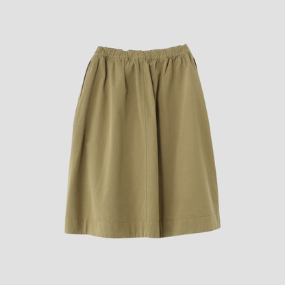 COTTON WOOL CANVAS SKIRT
