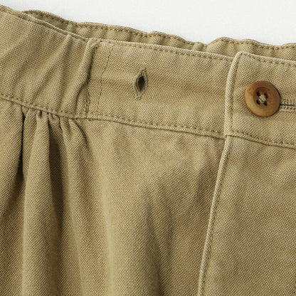 COTTON WOOL CANVAS SKIRT