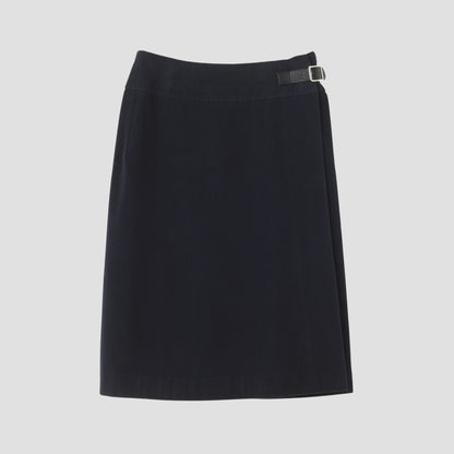 STRETCH MOLESKIN SKIRT