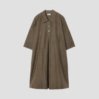 FINE PLAINWEAVE COTTON LINEN DRESS
