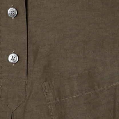 FINE PLAINWEAVE COTTON LINEN DRESS