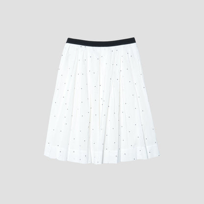 SPOT PRINT BATISTE SKIRT