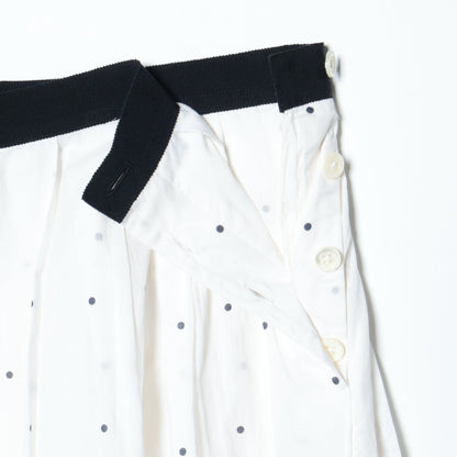 SPOT PRINT BATISTE SKIRT