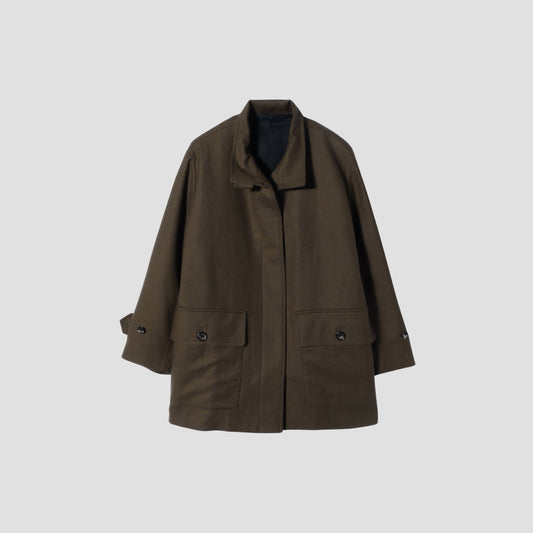 MILLED SERGE COAT