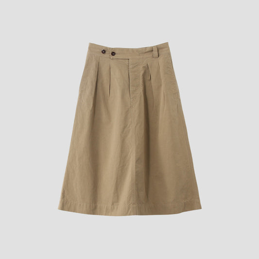 COTTON PLAIN WEAVE SKIRT