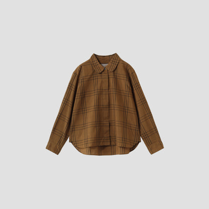 COTTON SILK CHECK SHIRT