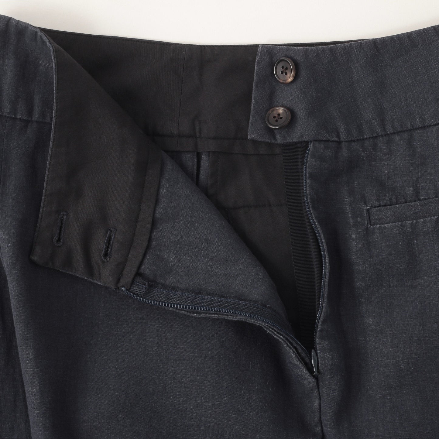 HIGH DENSE LINEN TROUSERS