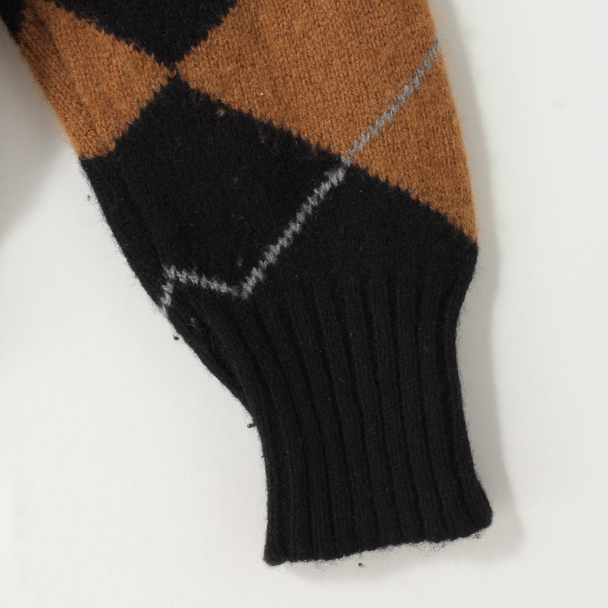MERINO CASHMERE ARGYLE KNIT