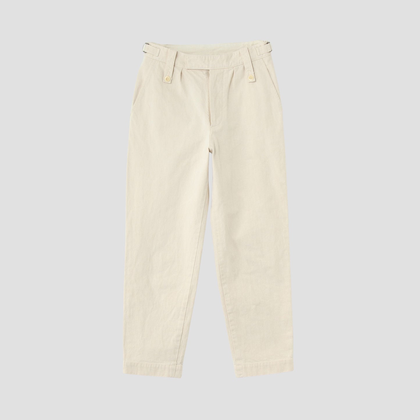 NATURAL DENIM TROUSERS