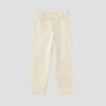 NATURAL DENIM TROUSERS