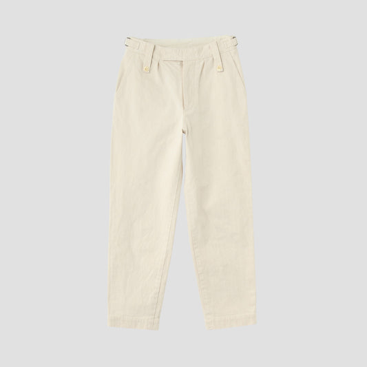 NATURAL DENIM TROUSERS