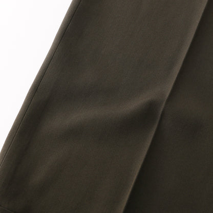 COMPACT COTTON WOOL TROUSERS