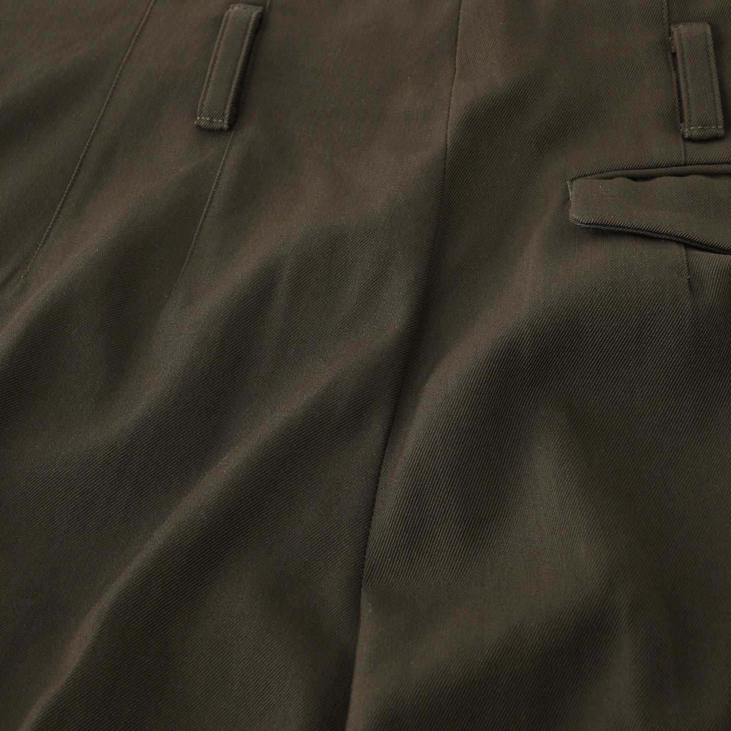 COMPACT COTTON WOOL TROUSERS