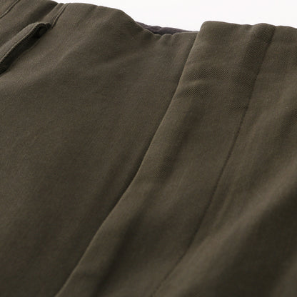 COMPACT COTTON WOOL TROUSERS