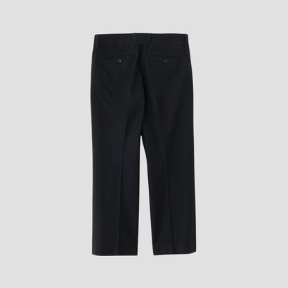 BRUSHED COTTON WOOL TROUSERS