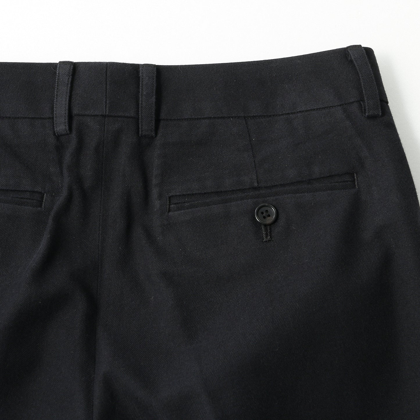 BRUSHED COTTON WOOL TROUSERS