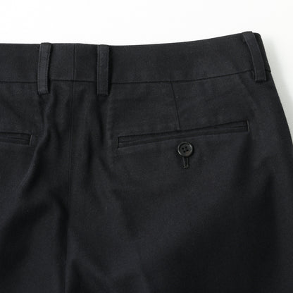 BRUSHED COTTON WOOL TROUSERS