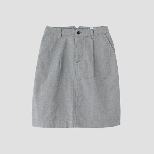 YARN DYE DRY COTTON SKIRT