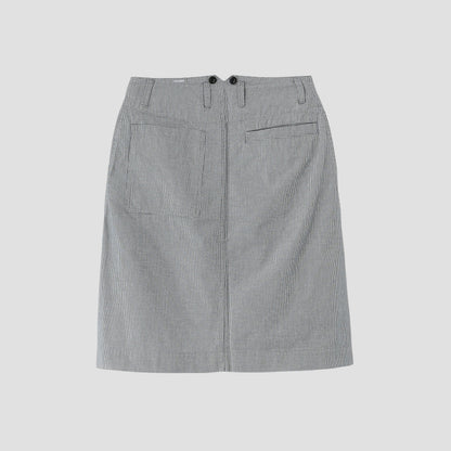 YARN DYE DRY COTTON SKIRT