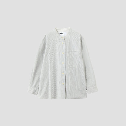 NATURAL SEERSUCKER STRIPE SHIRT