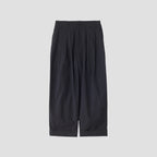 MATT COTTON SILK POPLIN TROUSERS