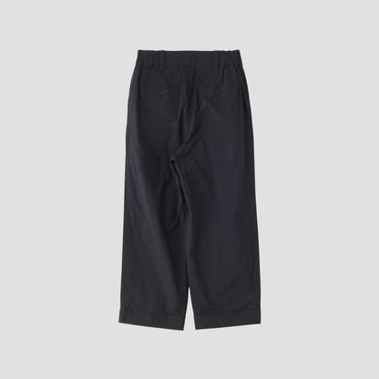 MATT COTTON SILK POPLIN TROUSERS